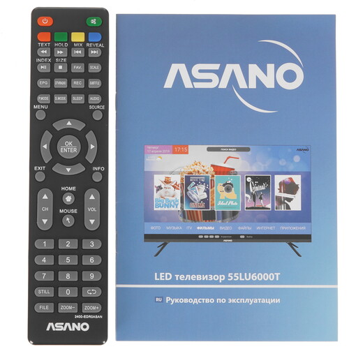 Купить 54.6" (139 см) Телевизор Asano 55LU6000T черный  9225874. Характеристики, отзывы и цены в Донецке