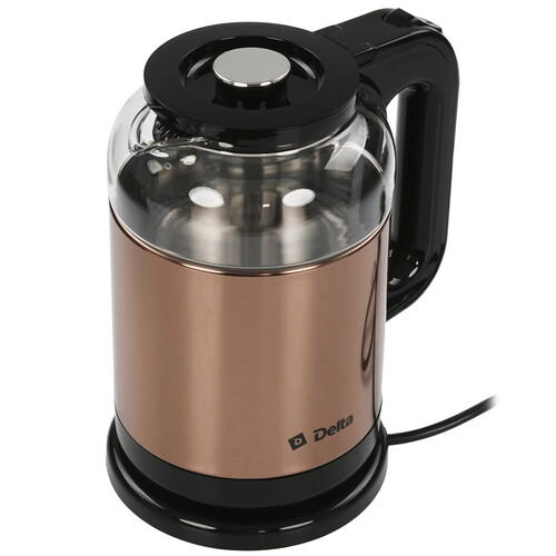 Купить Электрочайник DELTA DL-1115 золотистый  9297584. Характеристики, отзывы и цены в Донецке