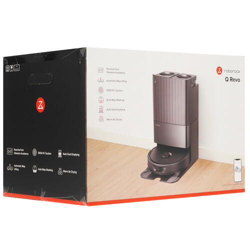 Купить Робот-пылесос Roborock Q Revo черный  5425322. Характеристики, отзывы и цены в Донецке