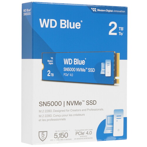 Купить 2000 ГБ M.2 NVMe накопитель WD Blue SN5000  5638057. Характеристики, отзывы и цены в Донецке