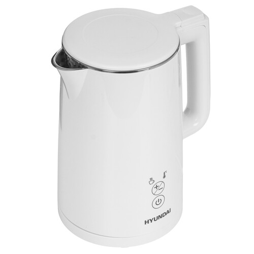 Купить Электрочайник Hyundai HYK-S5508 белый  9228379. Характеристики, отзывы и цены в Донецке