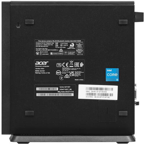 Купить Мини ПК Acer Veriton N4710GT [DT.VXVCD.001]  5454360. Характеристики, отзывы и цены в Донецке