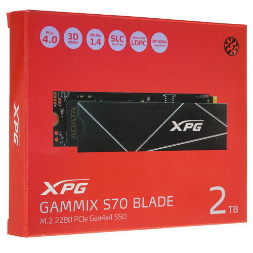 Купить 2000 ГБ M.2 NVMe накопитель ADATA XPG BLADE S70 [AGAMMIXS70B-2T-CS]  4792819. Характеристики, отзывы и цены в Донецке