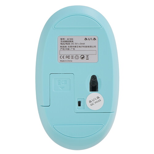 Купить Клавиатура+мышь беспроводная   AULA AC306 голубой  5602290. Характеристики, отзывы и цены в Донецке