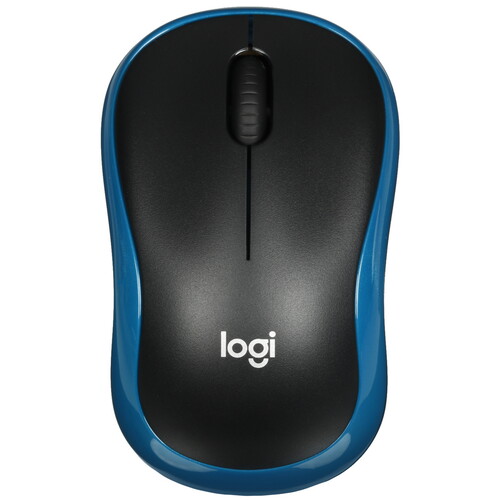 Купить Мышь беспроводная Logitech M186 [910-004132] синий  5471920. Характеристики, отзывы и цены в Донецке