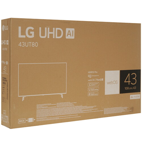 Купить 43" (108 см) Телевизор LG 43UT80006LA черный  5631285. Характеристики, отзывы и цены в Донецке