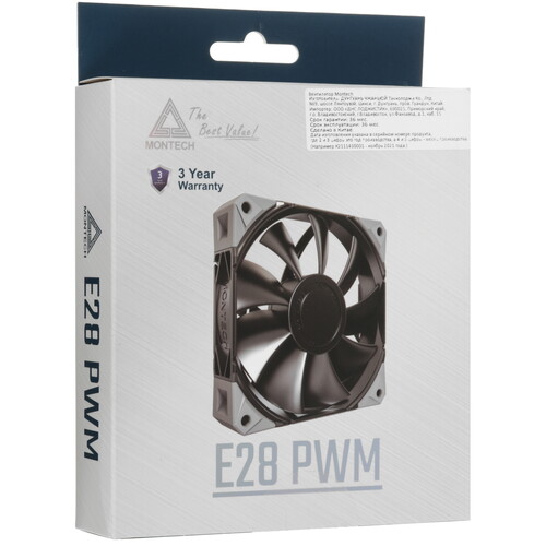 Купить Вентилятор Montech E28 PWM  5633065. Характеристики, отзывы и цены в Донецке