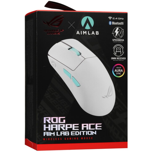 Купить Мышь беспроводная/проводная ASUS ROG Harpe Ace Aim Lab Edition  5435617. Характеристики, отзывы и цены в Донецке