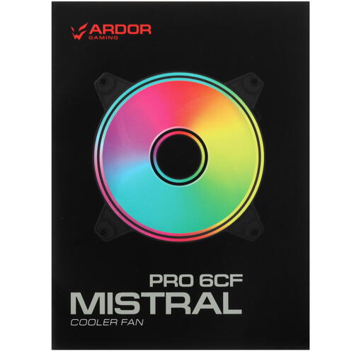 Купить Вентилятор ARDOR GAMING Mistral PRO 6CF ARGB  черный  5437417. Характеристики, отзывы и цены в Донецке