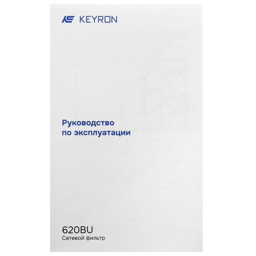 Купить Сетевой фильтр Keyron 620BU черный  5452039. Характеристики, отзывы и цены в Донецке
