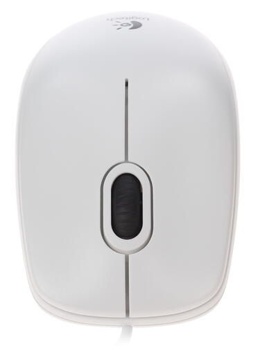 Купить Мышь проводная Logitech B100 [910-003360] белый  0172290. Характеристики, отзывы и цены в Донецке