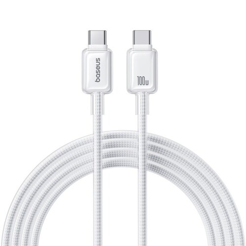 Купить Кабель круглый Baseus USB Type-C - USB Type-C белый 2 м  5627672. Характеристики, отзывы и цены в Донецке