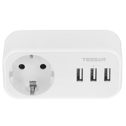 Купить Адаптер питания Tessan TS-329 серый  5366312. Характеристики, отзывы и цены в Донецке