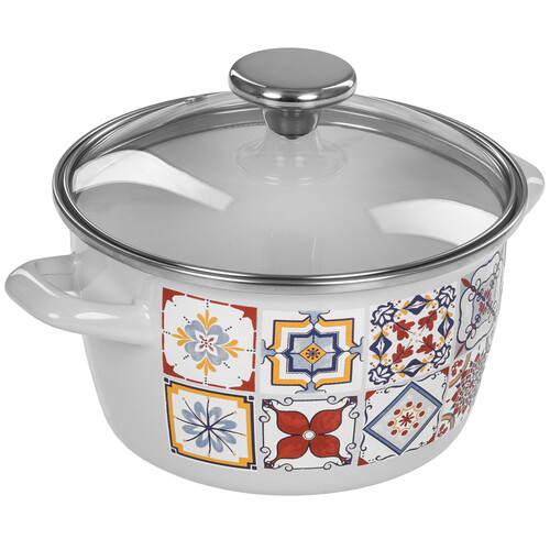 Купить Кастрюля METROT Порто 380879 2.5 л 18 см белый  9211035. Характеристики, отзывы и цены в Донецке