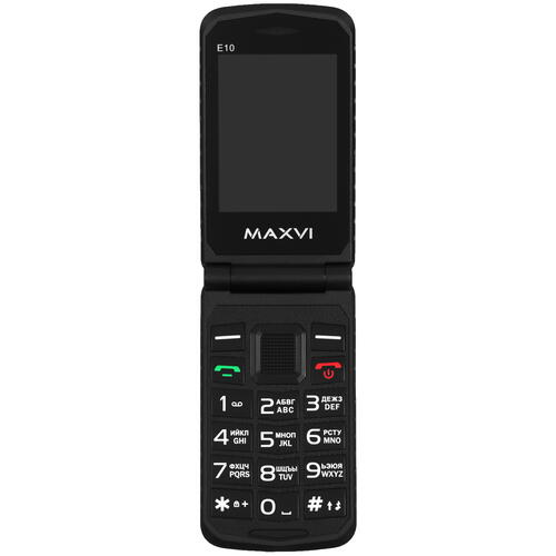 Купить Сотовый телефон Maxvi E10 черный/серебристый  9064666. Характеристики, отзывы и цены в Донецке