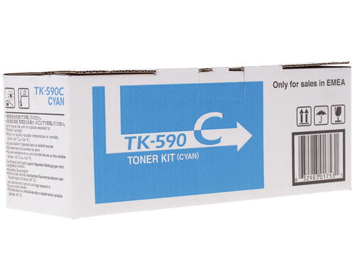 Купить Картридж лазерный Kyocera Mita TK-590C голубой, с чипом  0198714. Характеристики, отзывы и цены в Донецке