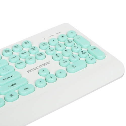 Купить Клавиатура+мышь беспроводная   JETACCESS SmartLine KM39W зеленый  5474185. Характеристики, отзывы и цены в Донецке