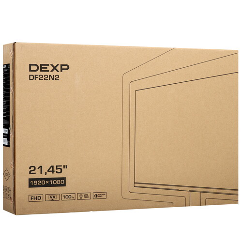 Купить 21.45" Монитор DEXP DF22N2 черный  9077555. Характеристики, отзывы и цены в Донецке