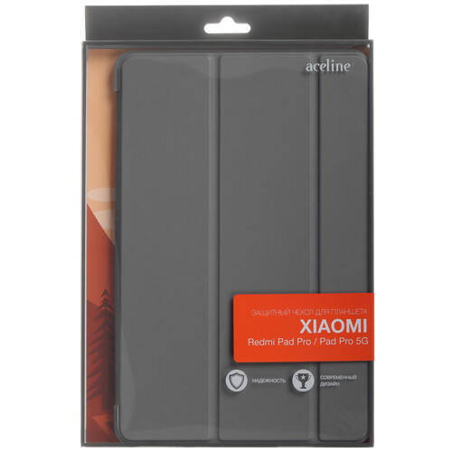 Купить Чехол-книжка Aceline Streak для Xiaomi Redmi Pad Pro серый  5628637. Характеристики, отзывы и цены в Донецке