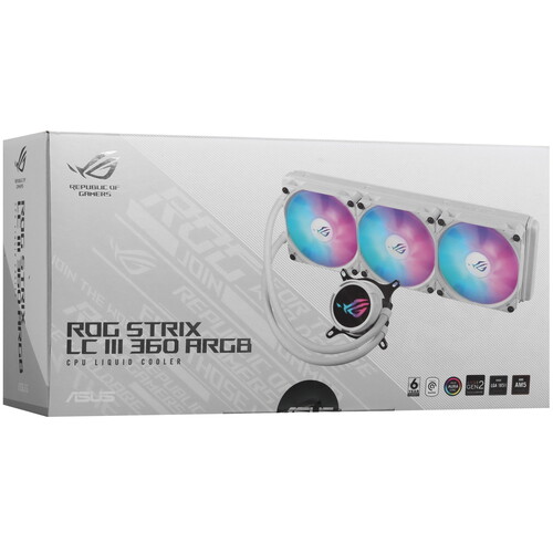 Купить Система охлаждения ASUS ROG Strix LC III 360 ARGB  белая  5615984. Характеристики, отзывы и цены в Донецке