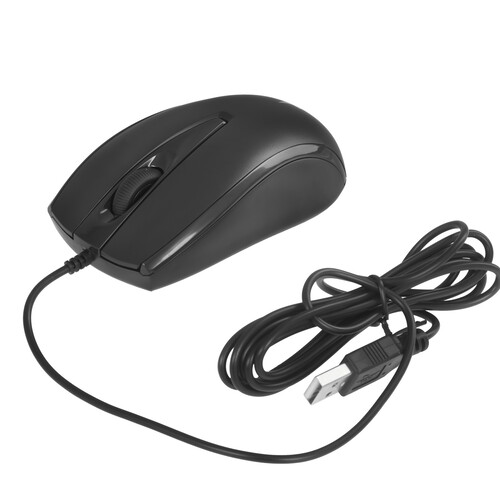 Купить Мышь проводная Gembird MOP-110  черный  9059911. Характеристики, отзывы и цены в Донецке
