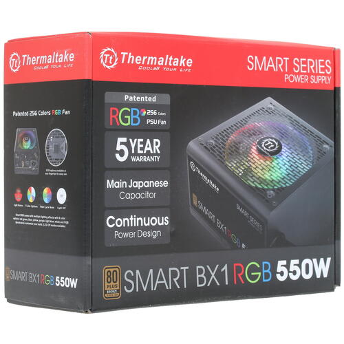 Купить Блок питания Thermaltake Smart BX1 RGB 550W  1298080. Характеристики, отзывы и цены в Донецке