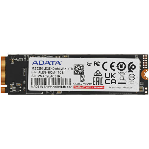 Купить 1000 ГБ M.2 NVMe накопитель ADATA LEGEND 960 MAX [ALEG-960M-1TCS]  5094673. Характеристики, отзывы и цены в Донецке