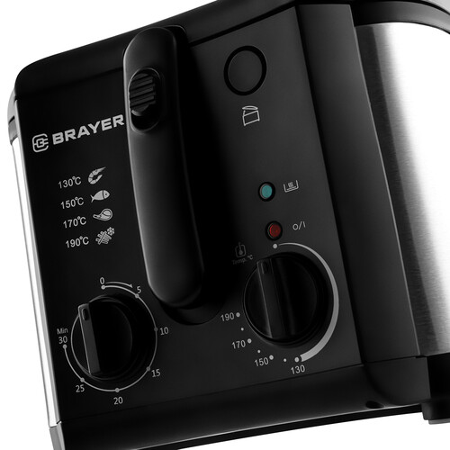 Купить Фритюрница Brayer BR2833 черный  9019753. Характеристики, отзывы и цены в Донецке