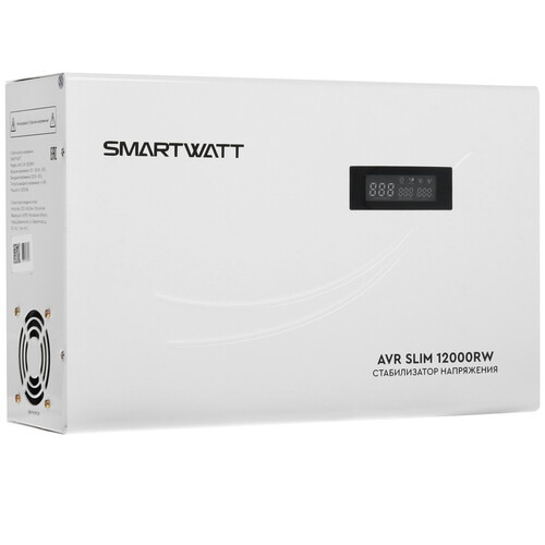 Купить Стабилизатор напряжения SMARTWATT AVR SLIM 12000RW  9098954. Характеристики, отзывы и цены в Донецке