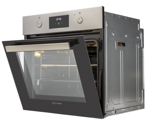 Купить Электрический духовой шкаф Gressel RU6EM7758110 серебристый  9256876. Характеристики, отзывы и цены в Донецке