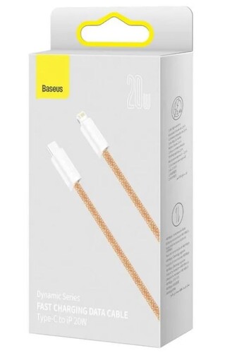 Купить Кабель круглый Baseus Lightning 8-pin - USB Type-C оранжевый 1 м  9260662. Характеристики, отзывы и цены в Донецке