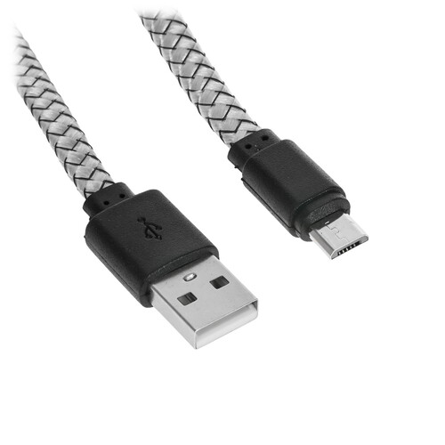 Купить Кабель круглый Cablexpert micro USB - USB 2.0 Type-A серый 1 м  9092872. Характеристики, отзывы и цены в Донецке