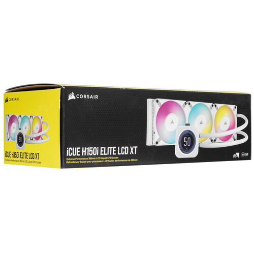 Купить Система охлаждения Corsair iCUE H150i ELITE LCD XT  белая  5609951. Характеристики, отзывы и цены в Донецке