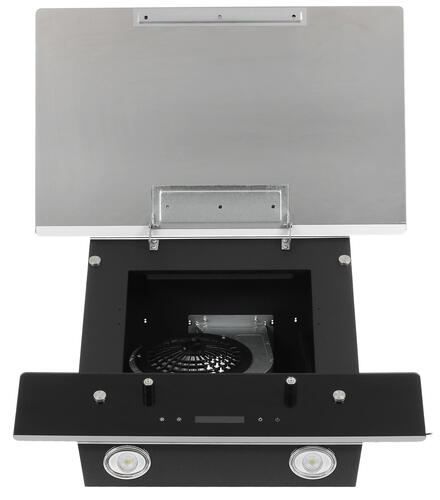 Купить Вытяжка наклонная Haier HVX-W672GBX черный/серебристый  1373477. Характеристики, отзывы и цены в Донецке