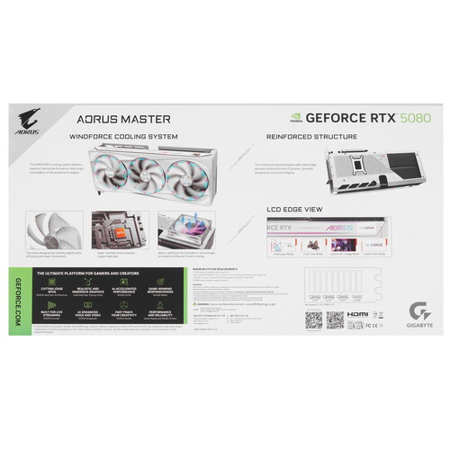 Купить Видеокарта GIGABYTE GeForce RTX 5080 AORUS MASTER ICE  5612404. Характеристики, отзывы и цены в Донецке