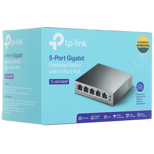 Купить Коммутатор TP-Link TL-SG1005P  1269313. Характеристики, отзывы и цены в Донецке