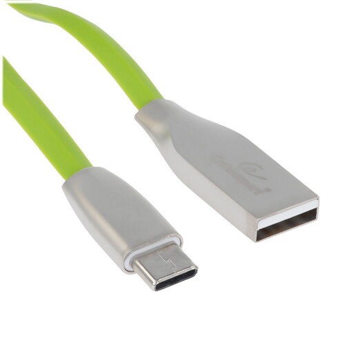 Купить Кабель плоский Cablexpert USB Type-C - USB 2.0 Type-A зеленый 1 м  5485406. Характеристики, отзывы и цены в Донецке