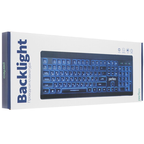 Купить Клавиатура  проводная Perfeo BACKLIGHT  9225517. Характеристики, отзывы и цены в Донецке