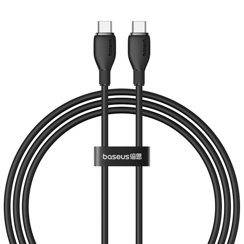 Купить Кабель круглый Baseus USB Type-C - USB Type-C черный 1.5 м  5627479. Характеристики, отзывы и цены в Донецке