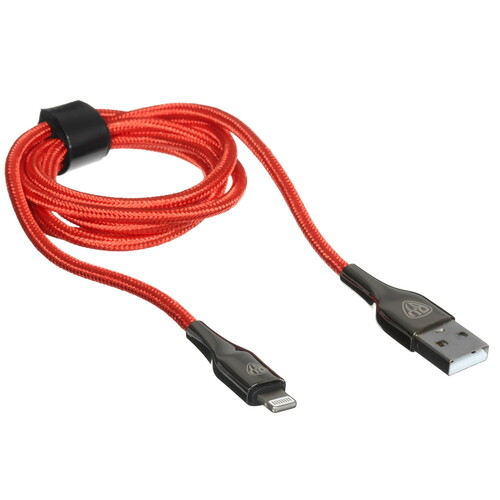 Купить Кабель круглый BY Lightning 8-pin - USB 2.0 Type-A красный 1 м  9201248. Характеристики, отзывы и цены в Донецке