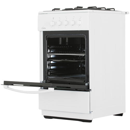 Купить Газовая плита Flama RG 24051 W белый  9973272. Характеристики, отзывы и цены в Донецке