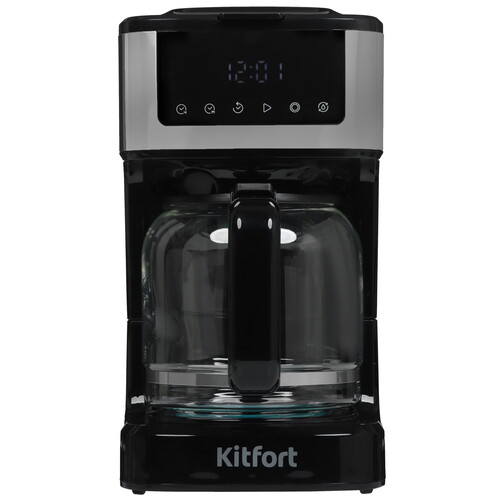 Купить Кофеварка капельная Kitfort КТ-7181 черный  9078357. Характеристики, отзывы и цены в Донецке