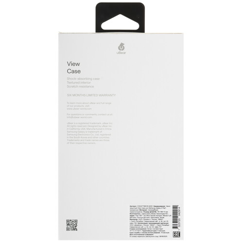 Купить Накладка  uBear View Case для Samsung Galaxy Z Flip7 прозрачный  5639893. Характеристики, отзывы и цены в Донецке