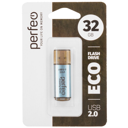 Купить Память USB Flash 32 ГБ Perfeo E04 Economy Series [PF-E04N032ES]  9209066. Характеристики, отзывы и цены в Донецке