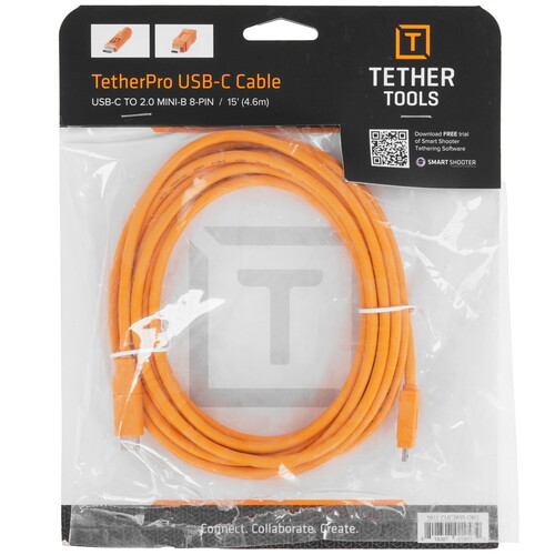 Купить Кабель Tether Tools USB 2.0 Type-C - USB 2.0 mini-B  5605755. Характеристики, отзывы и цены в Донецке