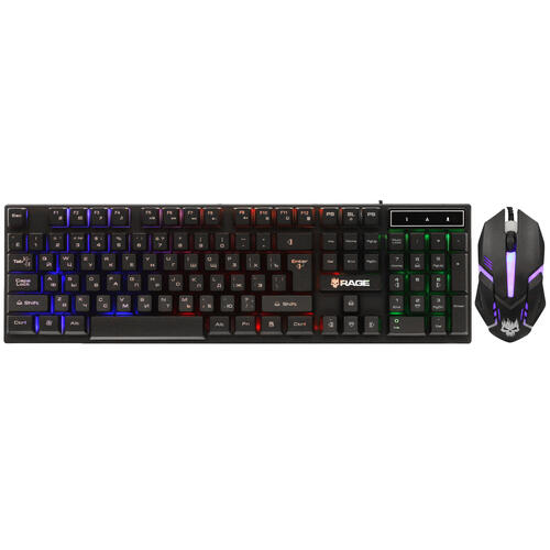 Купить Клавиатура+мышь  проводная  Aceline GS Rage 100 черный  5427585. Характеристики, отзывы и цены в Донецке