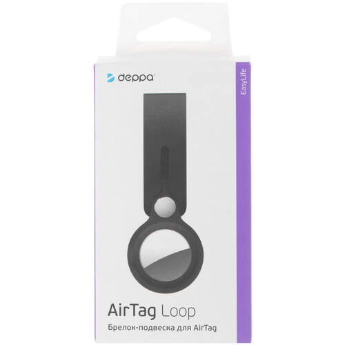 Купить Чехол DEPPA AirTag Loop для Apple AirTag черный  4816326. Характеристики, отзывы и цены в Донецке