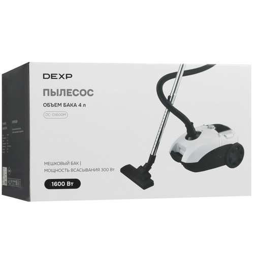 Купить Пылесос  DEXP DC-D1600M белый  9131248. Характеристики, отзывы и цены в Донецке