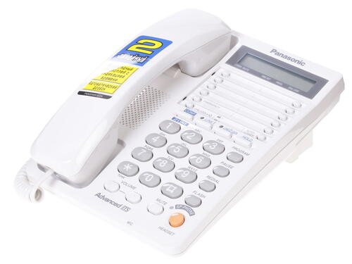 Купить Телефон проводной Panasonic KX-TS2368RUW  0022271. Характеристики, отзывы и цены в Донецке