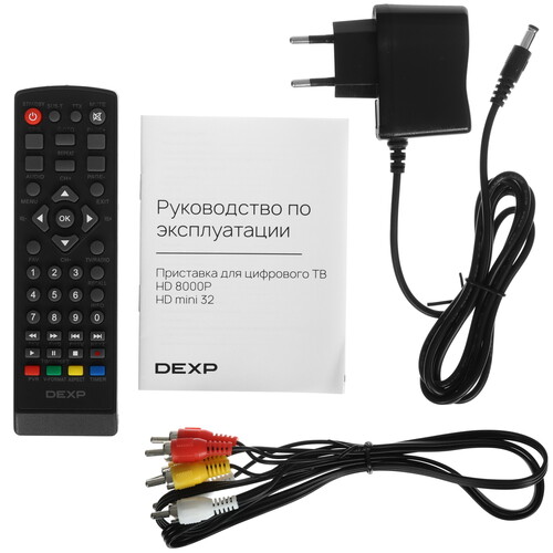Купить Приставка для цифрового ТВ DEXP HD 8000P черный  5610357. Характеристики, отзывы и цены в Донецке